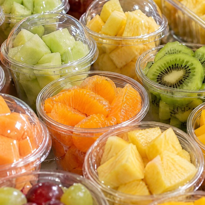 Fresh-cut fruit cups
