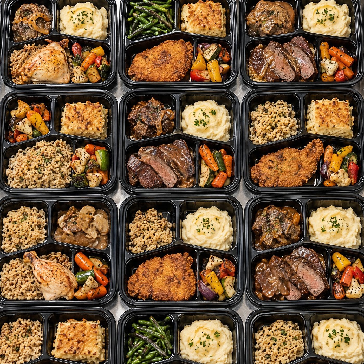 Meals of every kind, ready for the Kosher room
